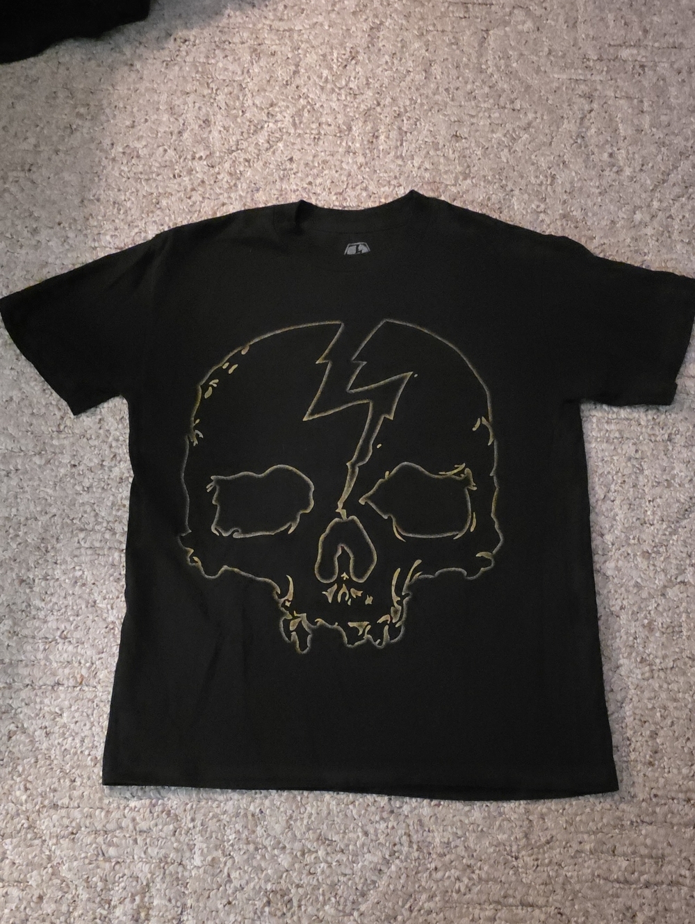 Born Scum Gold Skull Tshirt